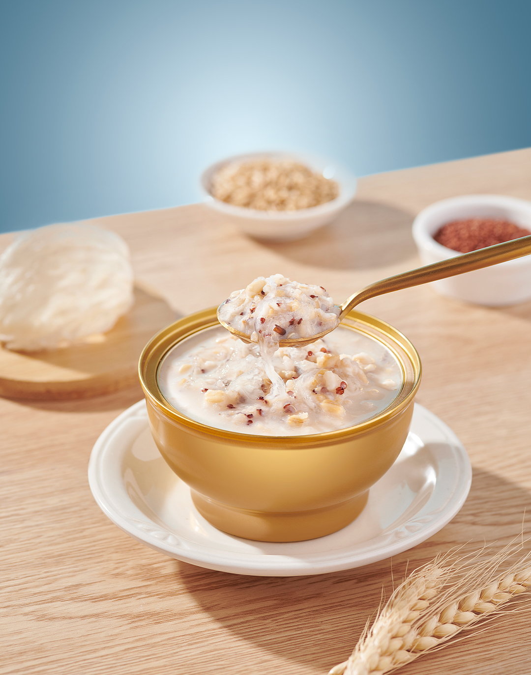 Bird's Nest Porridge with Oats and Milk Flavor