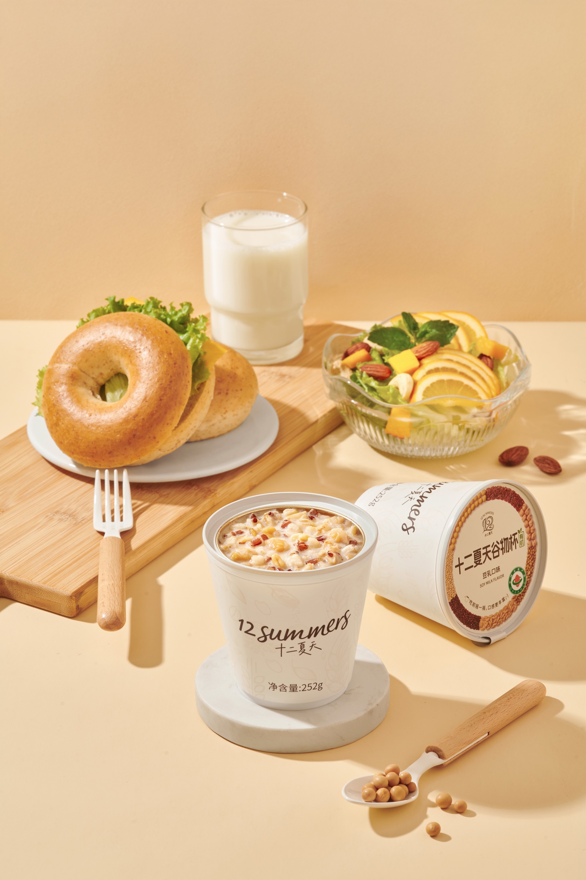 Cereal Cup with Soy Milk Flavor
