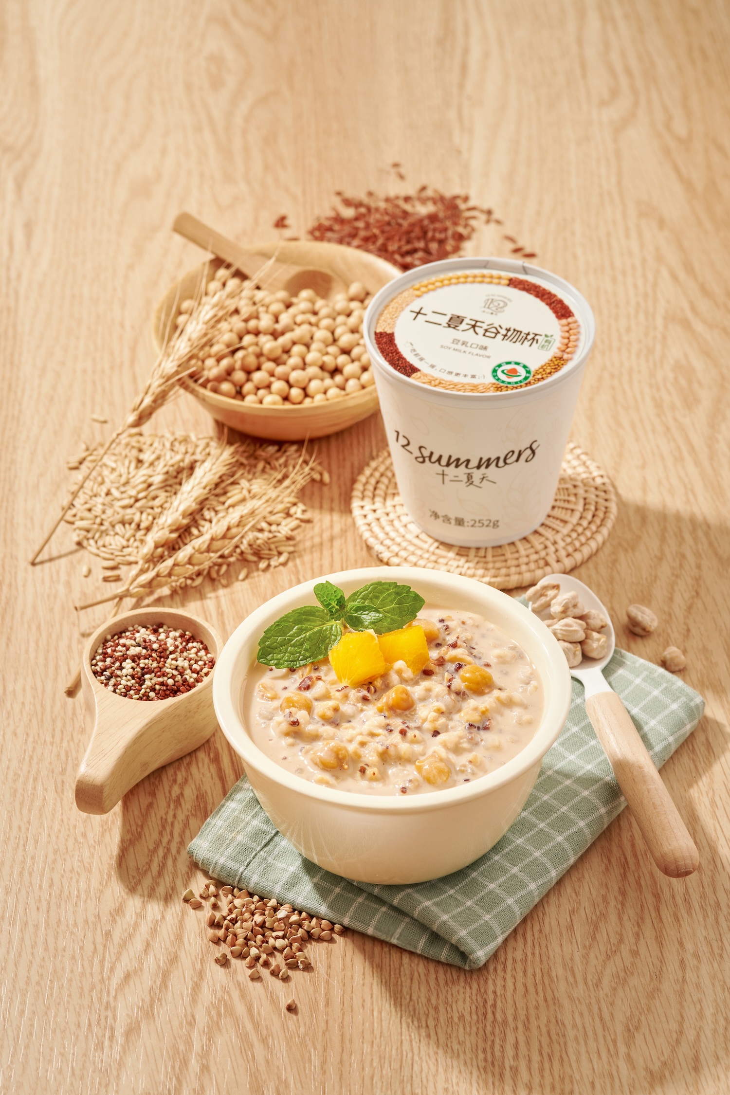 Cereal Cup with Soy Milk Flavor