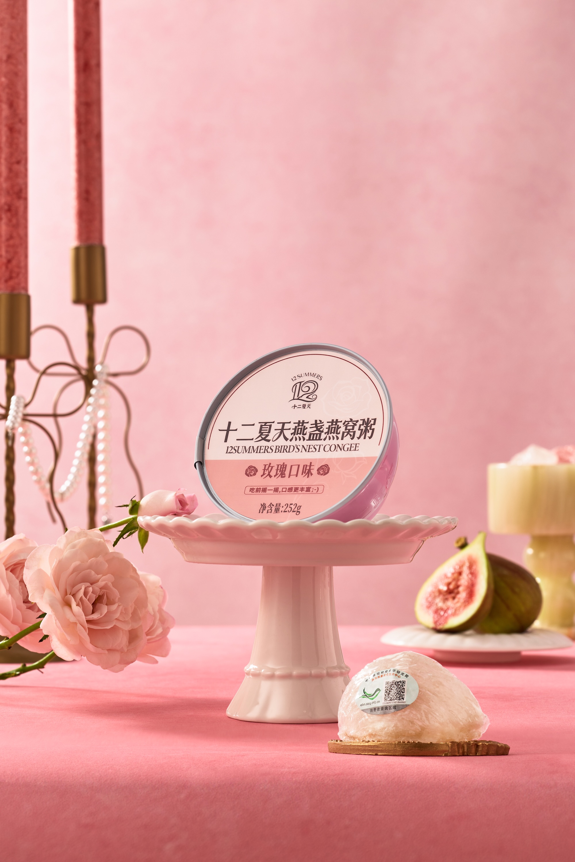 Bird's Nest Porridge with Rose Flavor